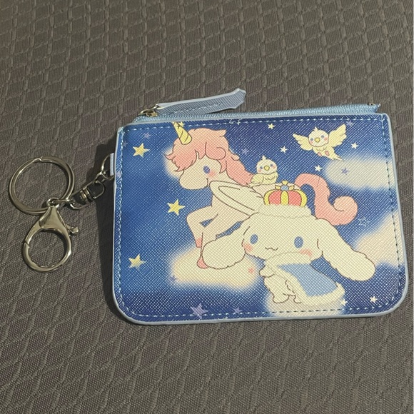 Unicorn Cinnamoroll Coin Purse Wallet Keychain - Picture 5 of 5